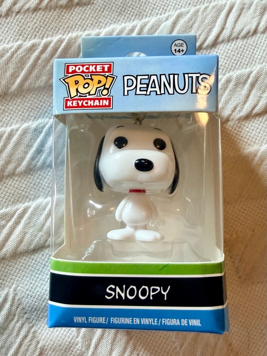 Funko Other - Funko Pocket Pop! Peanuts Snoopy Keychain - White with Black Accents